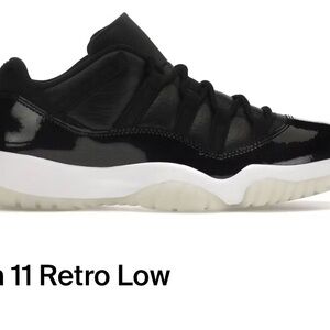 Jordan 11 Retro Low Black and White Sneakers